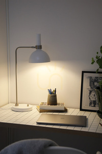 Stolná lampa Markslojd LARRY 107502 biela kov 65 cm small 1