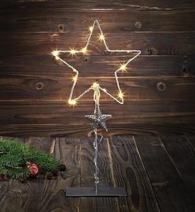 Stolná dekorácia Markslojd VIKHEM sivé hviezdy kov 44 cm 703805 small 0