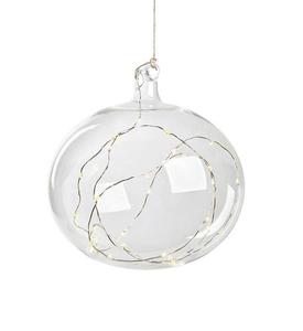 LED sklenená dekoračná guľa Markslojd 18 cm transparentná batériová 704471 small 2