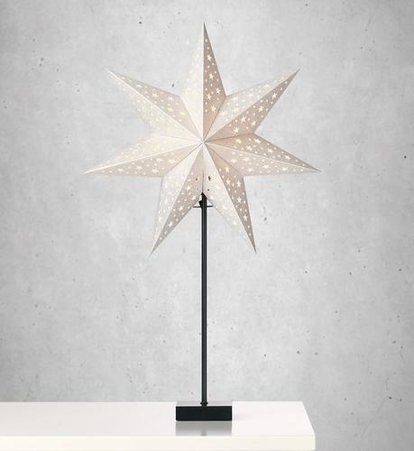 Skontrolujte Stolná lampa Markslojd Solvalla 69 cm čierno-strieborná drevo/papier 704455