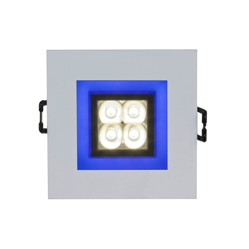 Skontrolujte Fiale 4 LED 4 X1 W 30 St 230 V štvorcové s modrými rámami CW