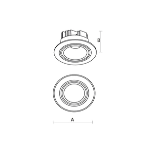 Zápustné LED svietidlo SpectrumLED Fiale II biele 6 W 4000 K 38° SLI021029NW small 1
