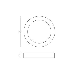 Algine Eco Led okrúhly 230 V 12 W Ip20 Cw stropný BIELY povrchový rám small 1