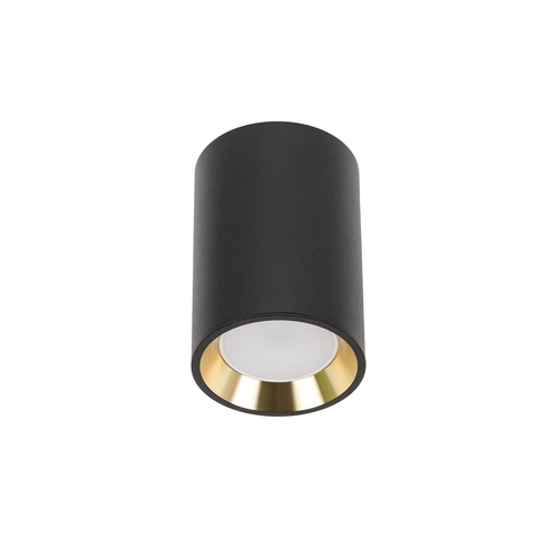 Skontrolujte Chloe Mini Gu10 Ip20 ROUND BODY čierna, zlaté centrum, čierna bordúra