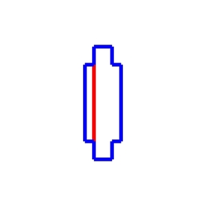 Napájanie centrálne/priechodné čierne, 3F Eurostandard busbar - EUTRAC - Spectrum small 1