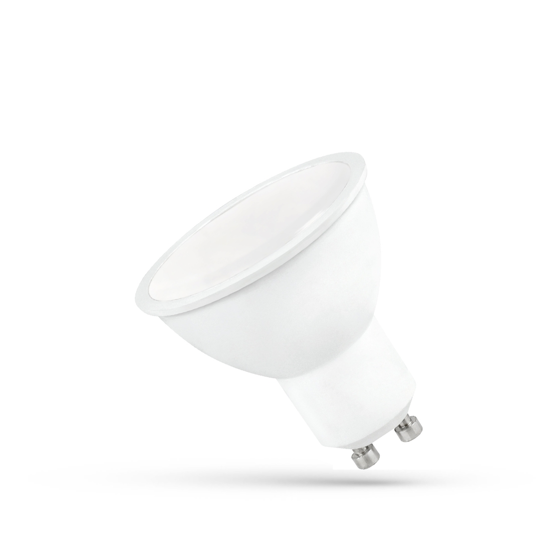 Skontrolujte Led GU10 230V 6w Smd NW žiarovka s mliečne bielym sklom. Led GU10 230V 6w Smd NW žiarovka s mliečne bielym sklom.