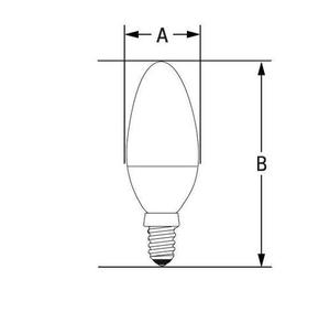 LED sviečka E14 230 V 4 W Cog Ww Clear Spectrum 1 LED sviečka E14 230 V 4 W Cog Ww Clear Spectrum small 1