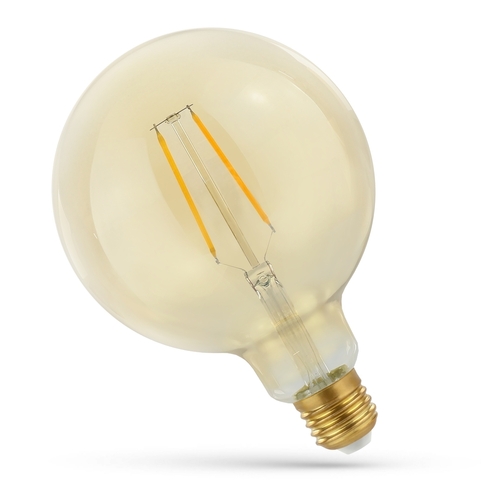 Skontrolujte LED Glob G125 E27 230 V 2 W Cog Ww Retroshine Spectrum