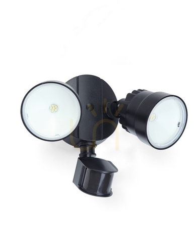 Skontrolujte Vonkajšie nástenné bodové svetlo Lutec SHRIMP 7622104330 LED 15W čierne s senzorom