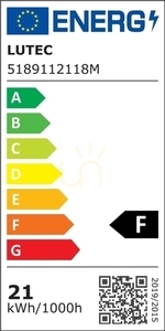 Vonkajšie nástenné svietidlo Lutec GEMINI antracit LED 20W 1230lm 3000K small 1
