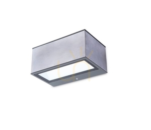 Vonkajšie nástenné svietidlo Lutec Gemini LED 11W šedé nerezové 5189103118 small 0