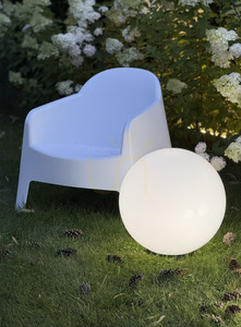Záhradná guľa Lunares Luna Ball biela lesklá 25/30/40 cm LED E27 LBS253040ZL small 10