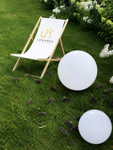 Záhradná guľa Lunares Luna Ball biela lesklá 25/30/40 cm LED E27 LBS253040ZL small 12