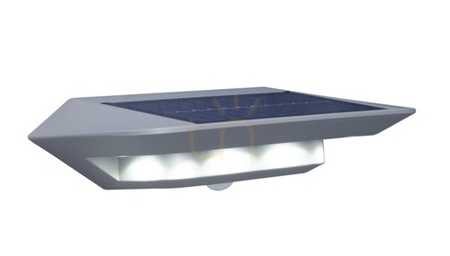 Skontrolujte Solárne vonkajšie nástenné svietidlo LUTEC GHOST SOLAR 6901401337 strieborno-sivé LED 260lm 4000K s čidlom pohybu IP44