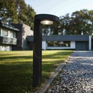Solárne záhradné stĺpikové svietidlo Lutec DISO 6906703335 tmavosivé 45 cm small 2