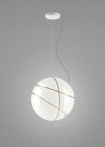 Závesná lampa Fabbian Armilla F50 13W - bielo-zlatá - F50 A05 01 small 0