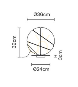 Fabbian Armilla F50 13W stolná lampa - Zlatá - F50 B05 12 small 2