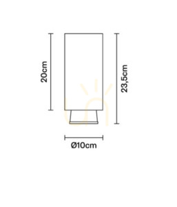Bodové svetlo Fabbian Claque F43 20W 20cm - Bronz - F43 E04 76 small 1