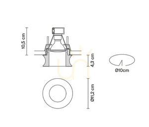 Fabbian ELI Faretti 10W LED Mesh - biela - D27 F54 01 small 3