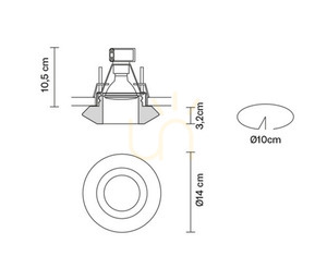 Fabbian ROMBO Faretti 7W GU5,3 Mesh - Transparent - D27 F57 00 small 2
