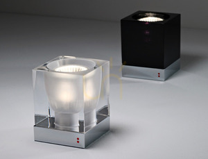Stolná lampa Fabbian Cubetto - Transparentná - D28 B03 00 small 1