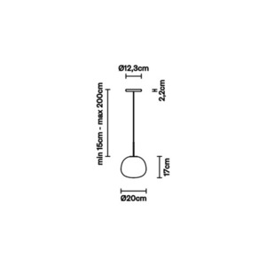 Závesné svietidlo Fabbian Lumi Ø20 - F07 A05 01 2 Závesné svietidlo Fabbian Lumi Ø20 - F07 A05 01 small 2
