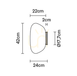 Fabbian Lumi 42cm nástenné svietidlo - F07 G21 01 small 3