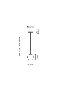 Závesné svietidlo Fabbian Lumi F07 5W 12cm - F07 A17 01 small 3