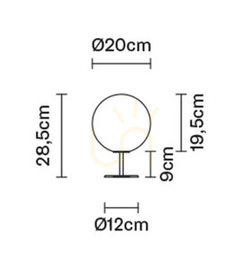 Stolná lampa Fabbian Lumi Ø20 - F07 B31 01 small 2