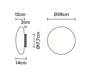 Nástenné svietidlo Fabbian Lumi Ø38 - F07 G11 01 small 2