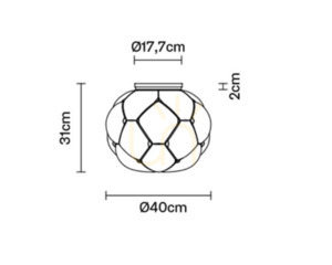 Stropné svietidlo Fabbian Cloudy F21 40cm - F21 E05 71 small 4