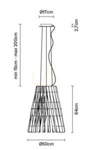 Závesné svietidlo Fabbian Stick F23 22W Cono - F23 A03 69 3 Závesné svietidlo Fabbian Stick F23 22W Cono - F23 A03 69 small 3