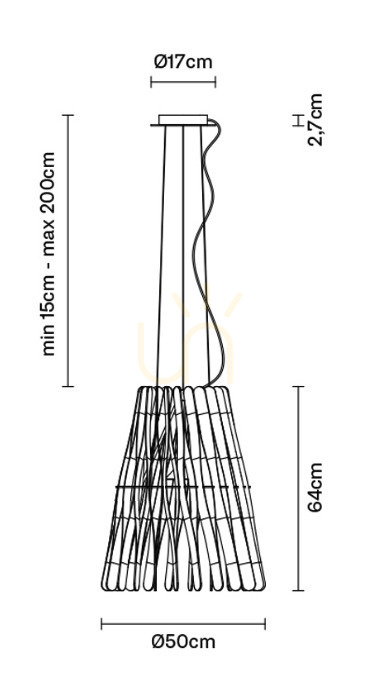 Šou Závesné svietidlo Fabbian Stick F23 Cono - F23 A08 69 Závesné svietidlo Fabbian Stick F23 Cono - F23 A08 69