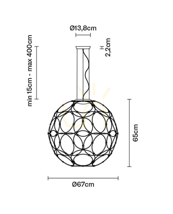 Šou Závesná lampa Fabbian Giro F30 17W 67cm - Biela - F30 A01 01 Závesná lampa Fabbian Giro F30 17W 67cm - Biela - F30 A01 01
