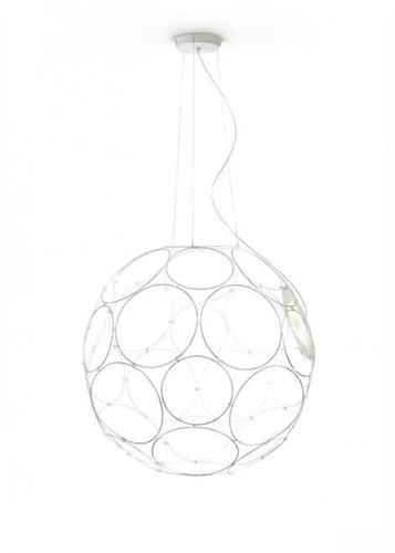 Skontrolujte Závesná lampa Fabbian Giro F30 17W 67cm - Biela - F30 A01 01