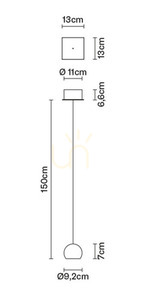 Závesná lampa Fabbian Multispot F32 13x13cm - F32 A26 00 small 5