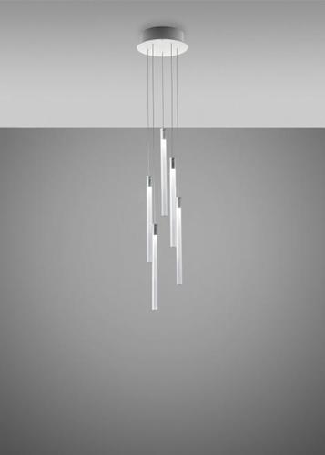 Skontrolujte Závesné svietidlo Fabbian Multispot F32 24cm - 5 - Chróm - F32 A02 00