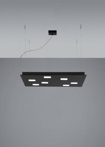 Skontrolujte Závesná lampa Fabbian Quarter F38 5W 59,5x59,5cm - Čierna - F38 A03 02