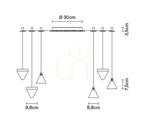 Závesné svietidlo Fabbian Tripla F41 3W 6 - Bronz - F41 G03 76 7 Závesné svietidlo Fabbian Tripla F41 3W 6 - Bronz - F41 G03 76 small 7