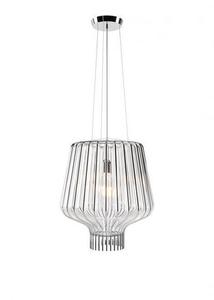 Závesné svietidlo Fabbian Saya F47 22W 40cm - Chrómové a priehľadné - F47 A11 00 small 0