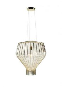 Závesné svietidlo Fabbian Saya F47 22W 48cm - Transparentné a zlaté - F47 A23 00 small 0