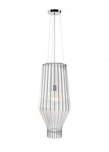 Závesné svietidlo Fabbian Saya F47 22W 31cm - Chrómové a priehľadné - F47 A19 00 small 0