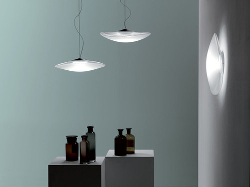 Skontrolujte Závesná lampa Fabbian Loop 7W Čierna podšívka strechy - F35A0300