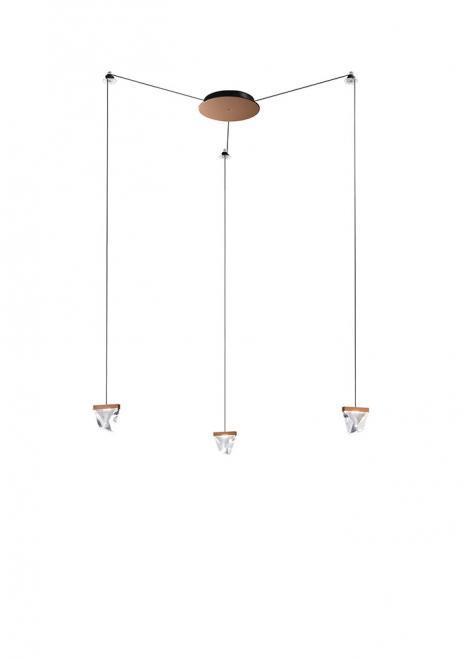 Skontrolujte Závesná lampa Fabbian Tripla Bronze - F41G0276 Závesná lampa Fabbian Tripla Bronze - F41G0276