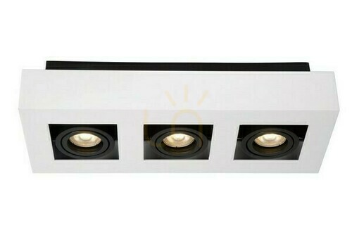 Skontrolujte Stropné LED svietidlo Lucide XIRAX biele GU10 3x5W 09119/16/31