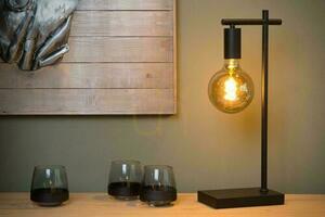 Stolová lampa Lucide LEANNE čierna kovová vintage E27 52 cm 21521/01/30 small 2