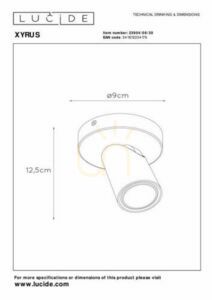Reflektor Lucide XYRUS čierny LED GU10 5W 320lm 23954/06/30 small 5