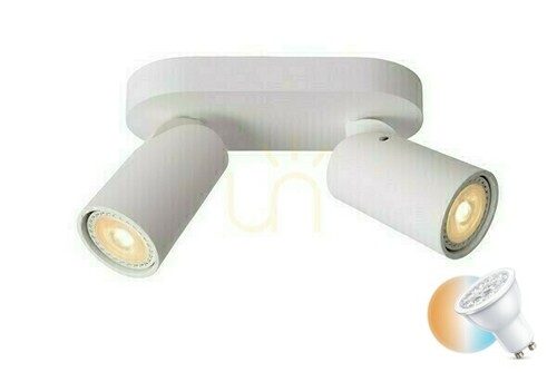 Skontrolujte Plafón Lucide XYRUS biely LED 2xGU10 23954/11/31