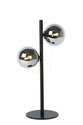 Skontrolujte Stolová lampa Lucide Tycho čierna retro sklo 45574/02/30