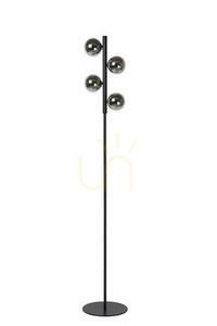 Stojacia lampa Lucide TYCHO čierna oceľ a sklo 4xG9 45774/04/30 small 1